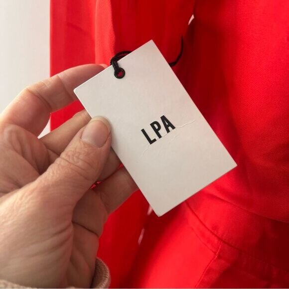 LPA Red Plunge Maxi Dress S - Picture 6 of 8